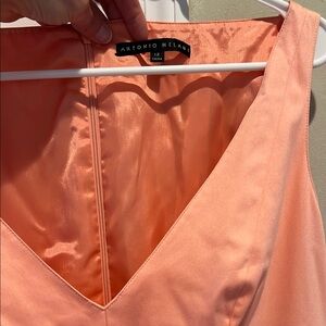 Antonio Melani Light Coral V-Neck Dress